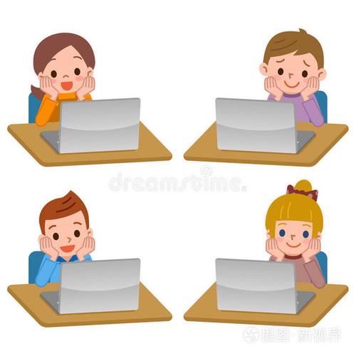 学生 计算机 游戏 小孩 笔记本电脑 动画 笔记本 日本